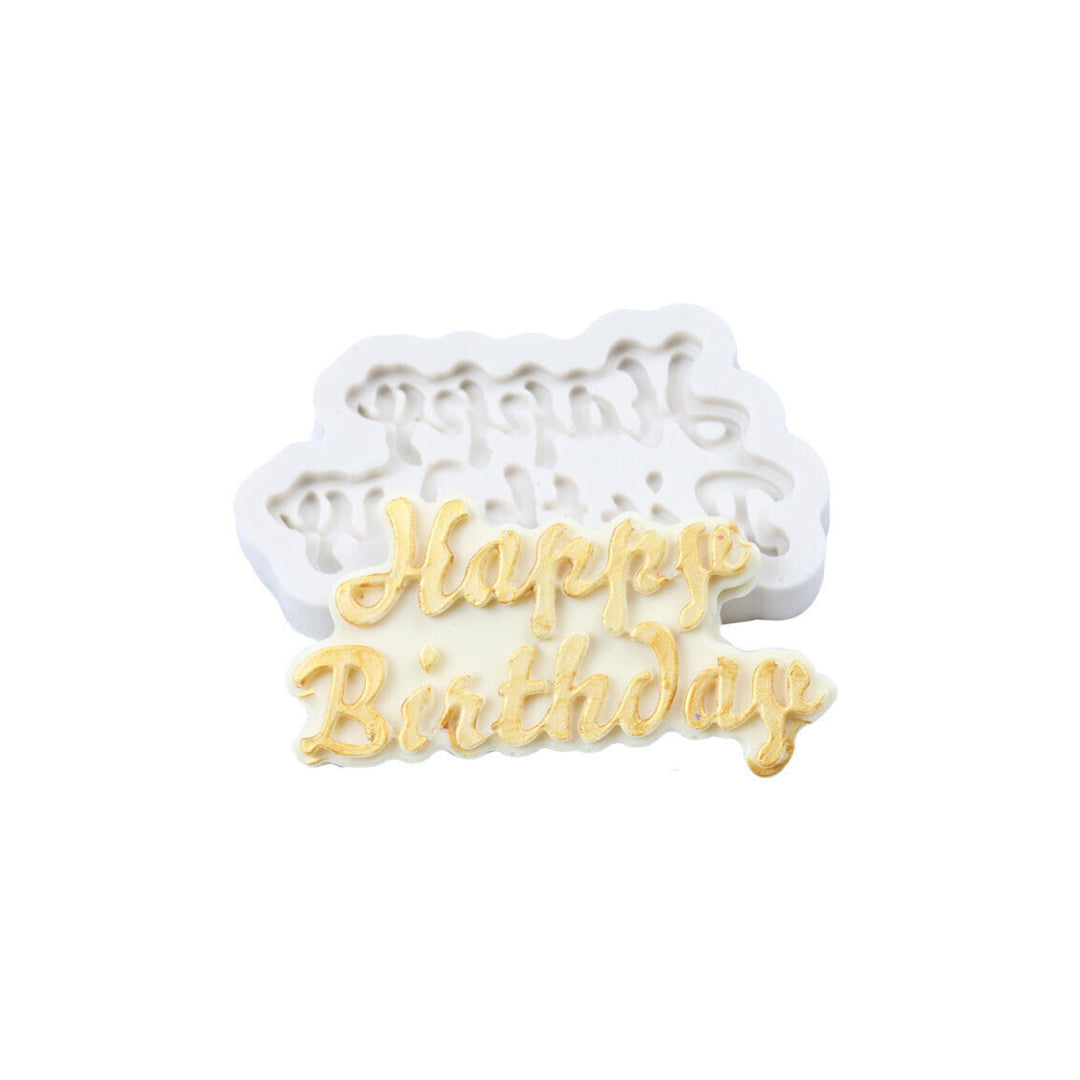 Molde Silicona Happy Birthday