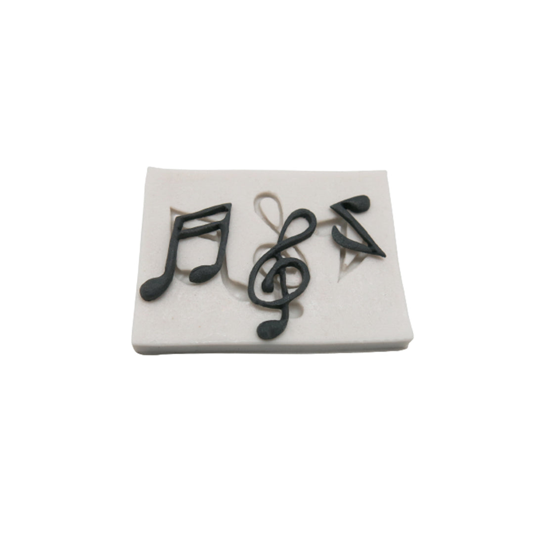 Molde Silicona Notas Musicales x3cav