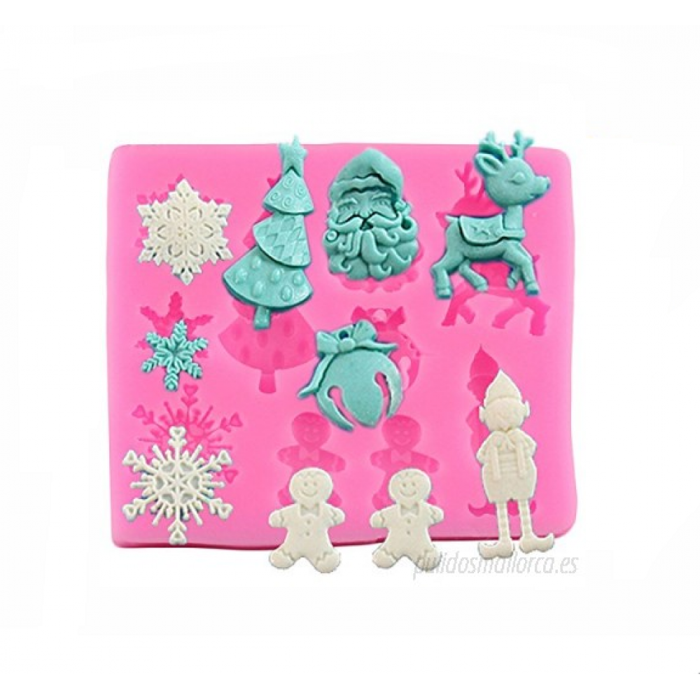 Molde Silicona Navidad x10cav