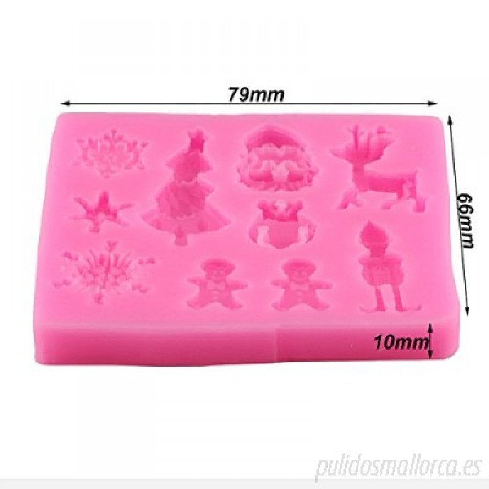 Molde Silicona Navidad x10cav