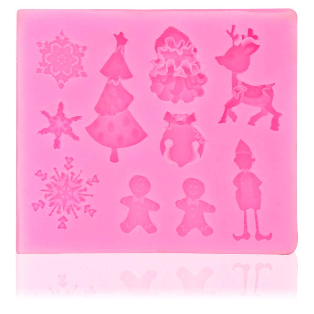 Molde Silicona Navidad x10cav