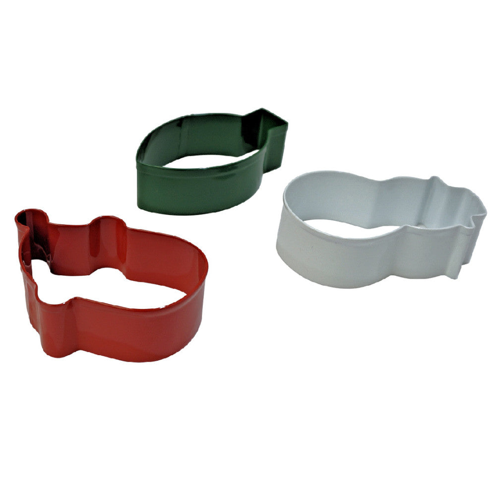 Set Cortador Luz/Santa/Muñeco de Nieve x3und