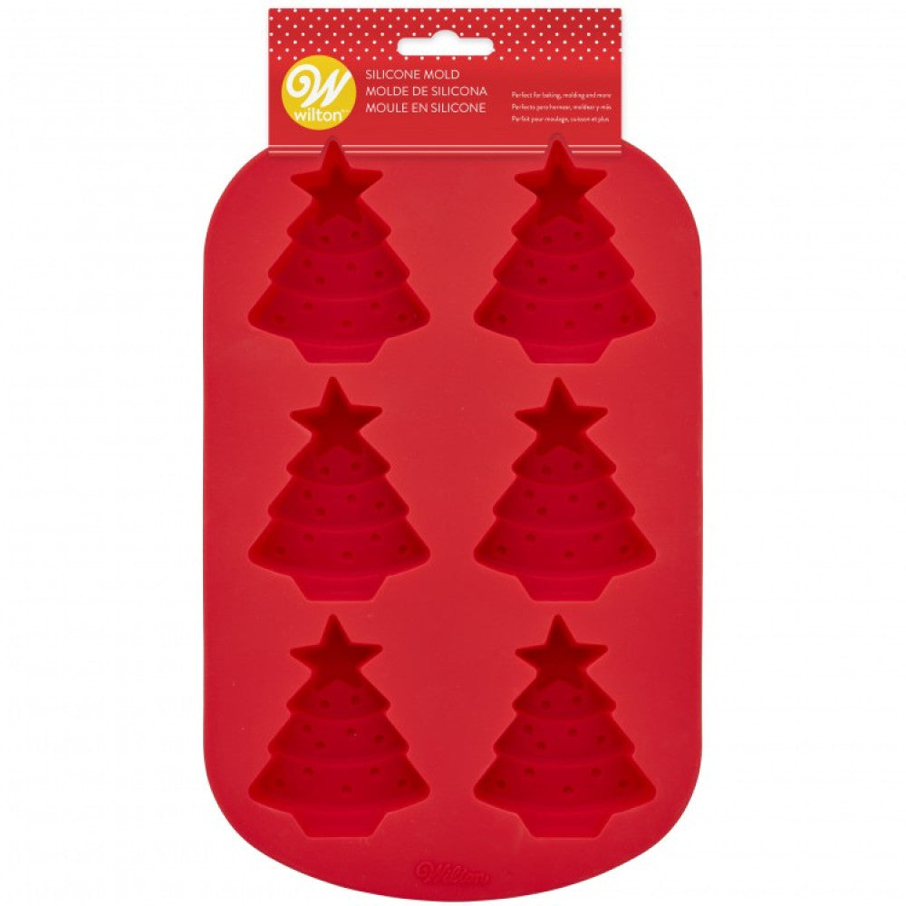 Molde Silicona Árbol de Navidad Wilton x6cav