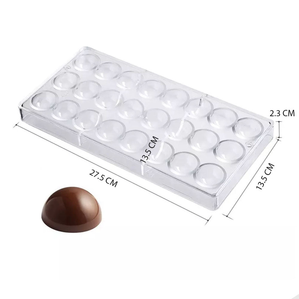 Molde Policarbonato Semiesfera Grande x15cav