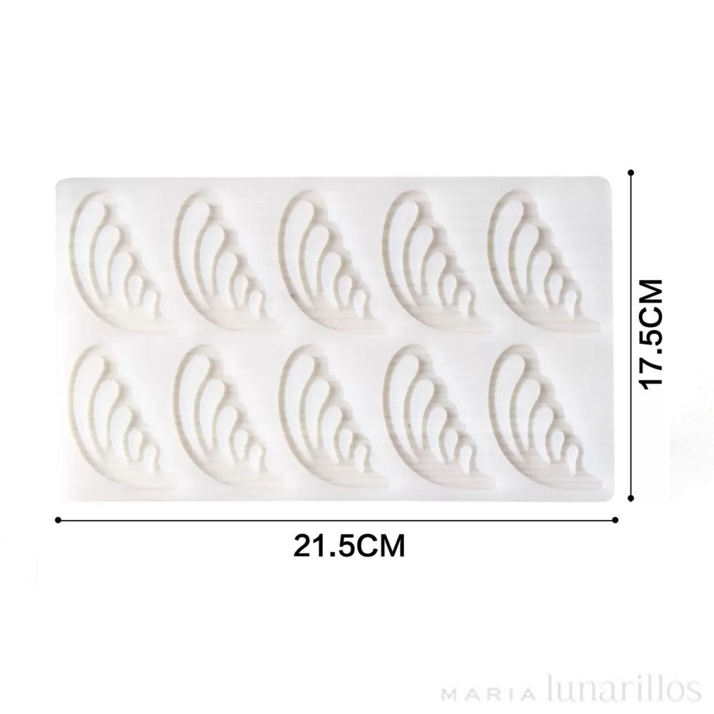 Molde Silicona Decoración Alitas x10cav