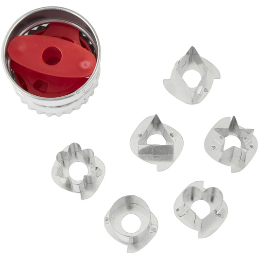 Set Cortadores Metálicos Galleta Linzer Wilton x7 piezas