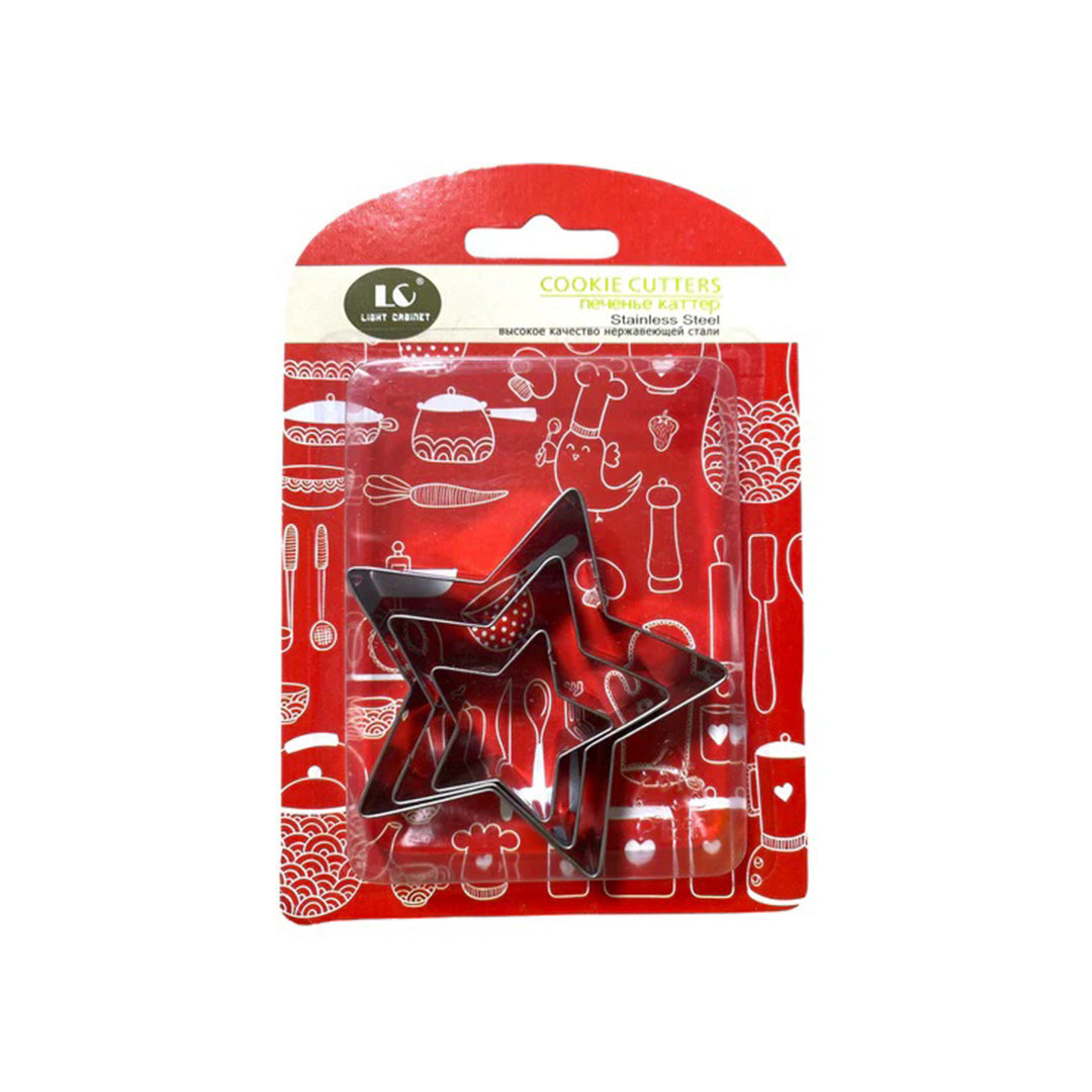 Set Cortadores Metálicos Estrella Pequeños x3und