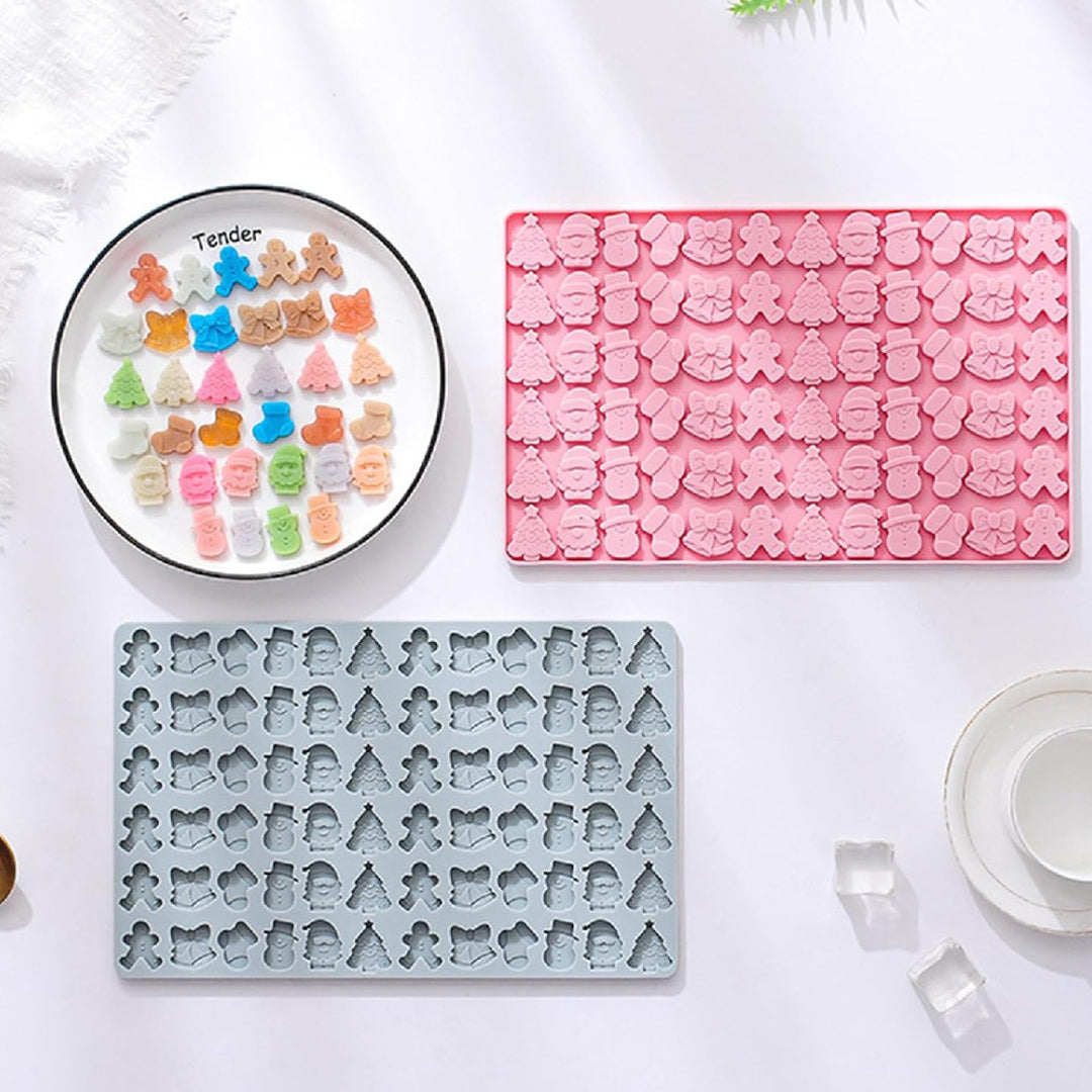 Molde Silicona Figuras Navidad x72cav