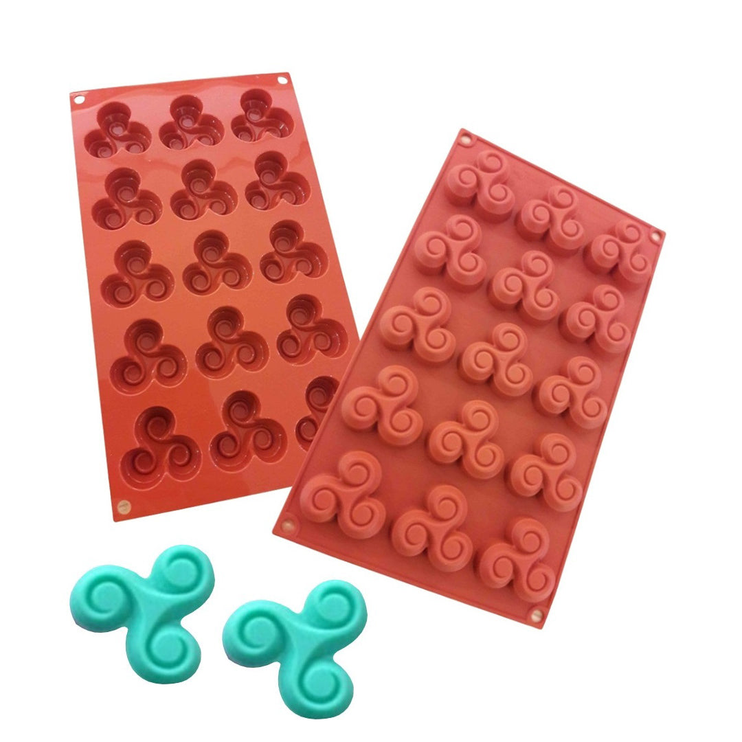 Molde Silicona Remolino x15cav