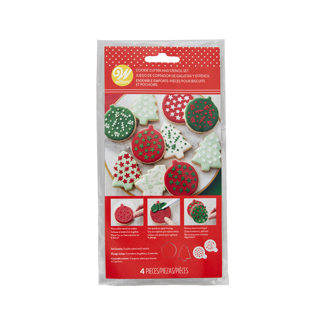 Kit Cortadores + Stencil Navideño