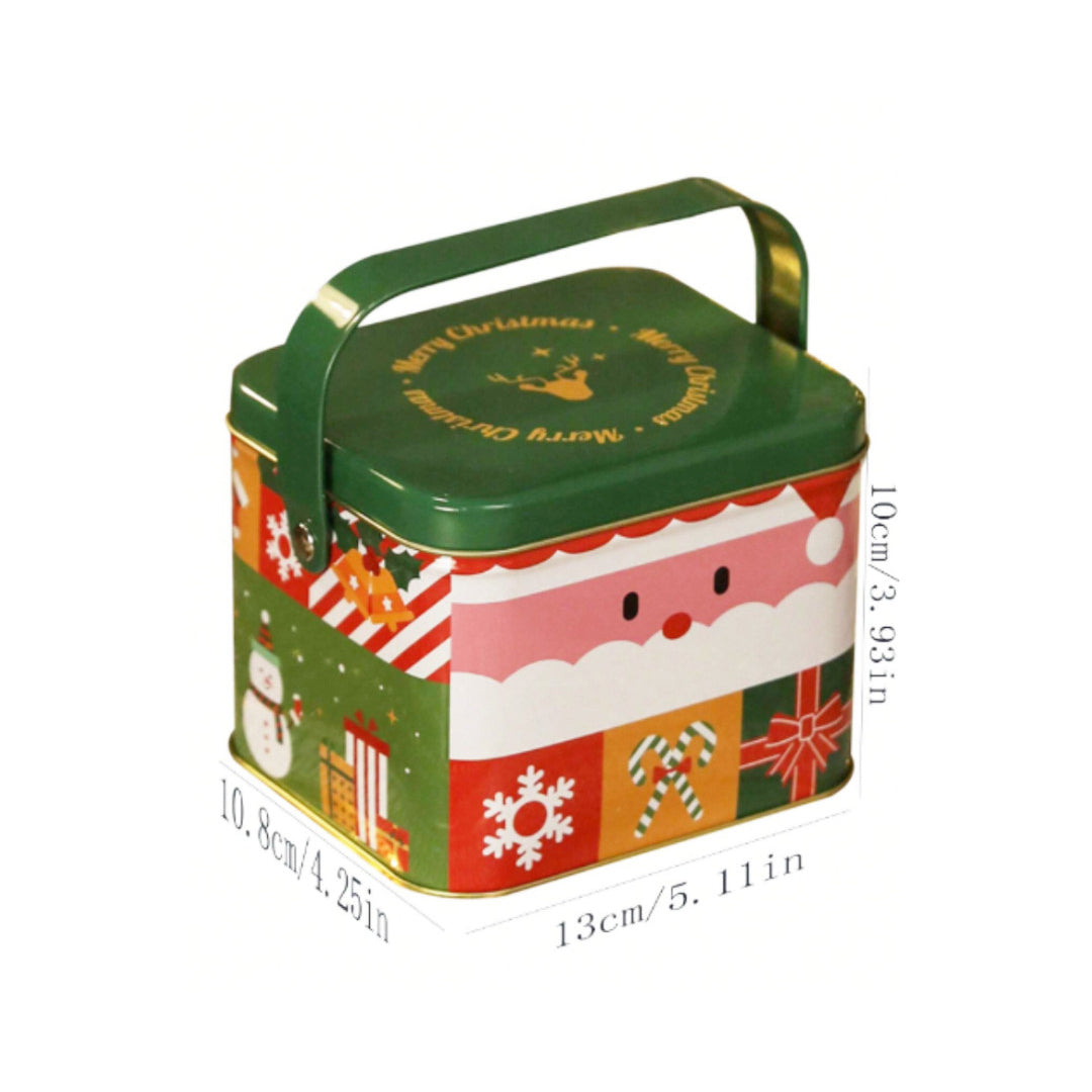 Caja Metálica Maletín Santa Claus 10.5x12.8x10 cm