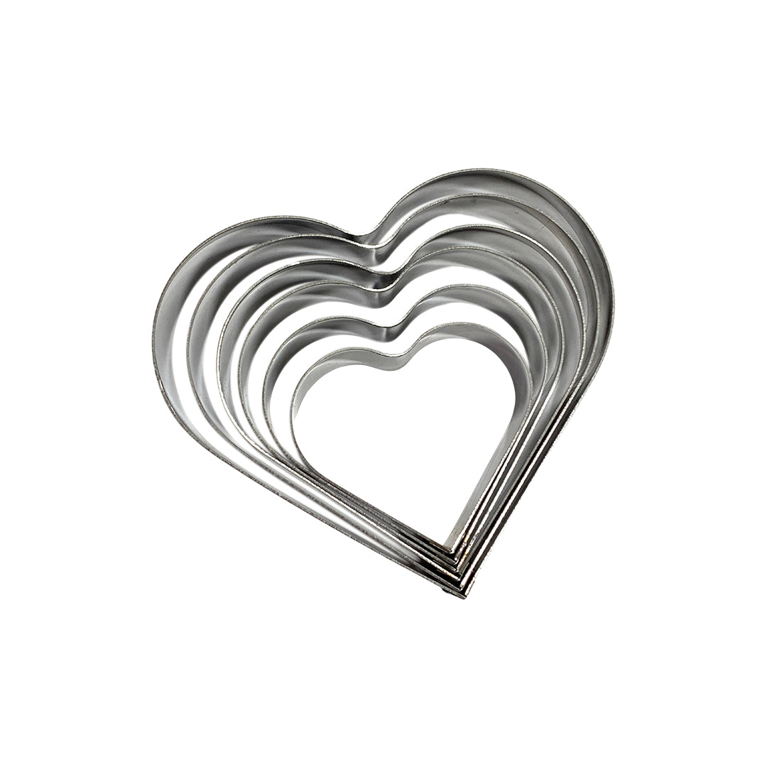 Set Cortador Metálico Corazón x6und
