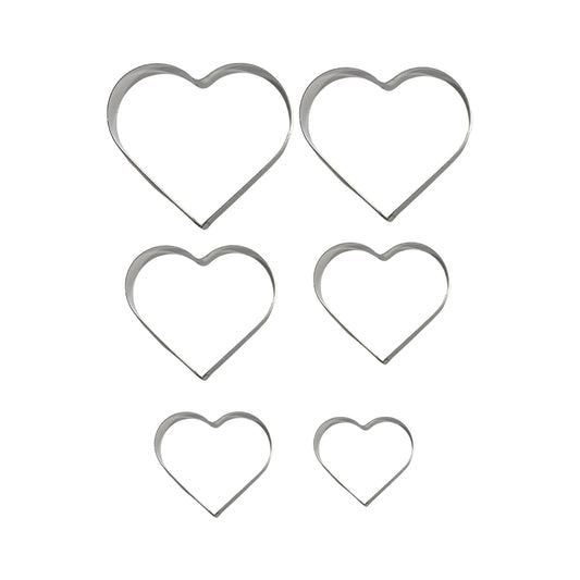 Set Cortador Metálico Corazón x6und