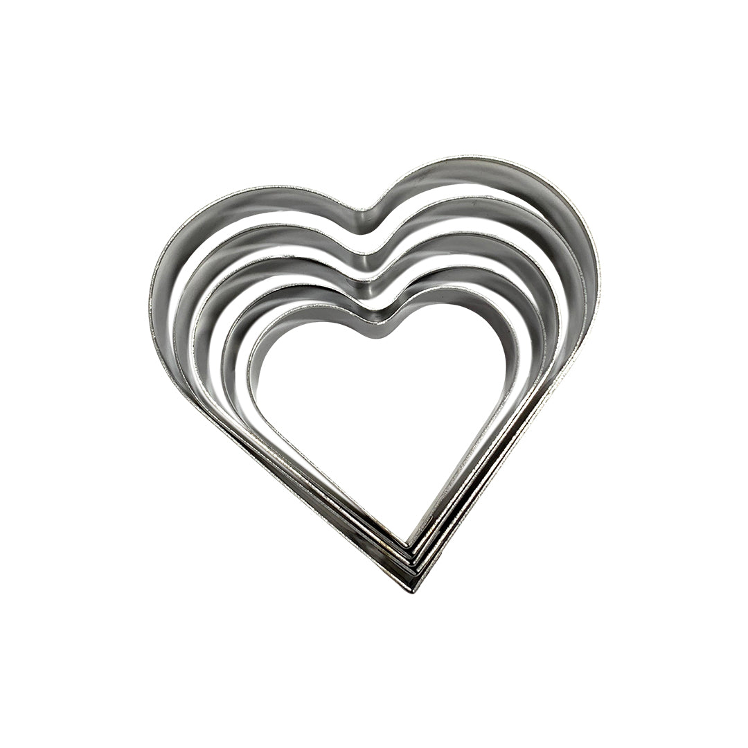 Set Cortador Metálico Corazón x5und