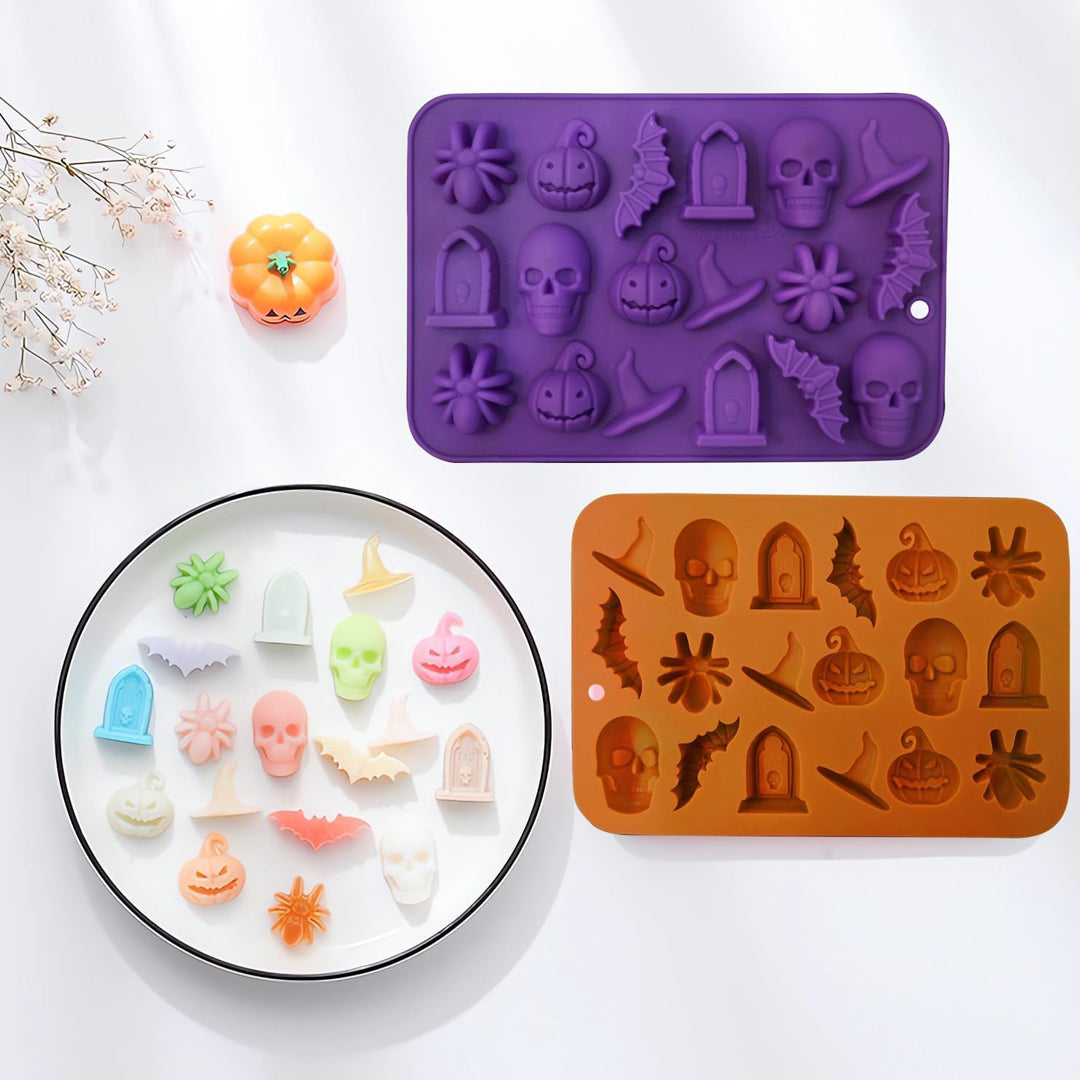 Molde Silicona Figuras de Halloween x18cav