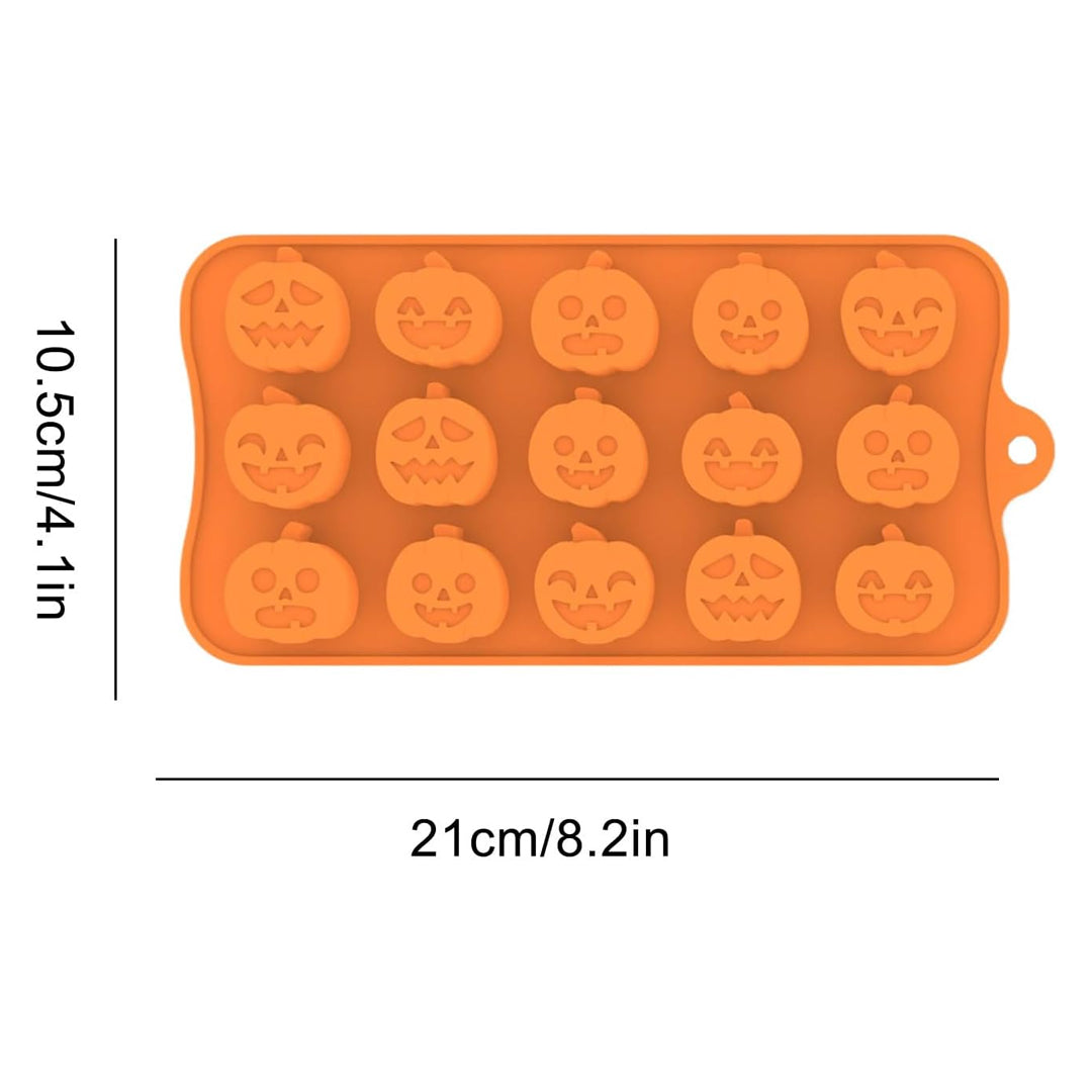 Molde Silicona Calabazas x15cav