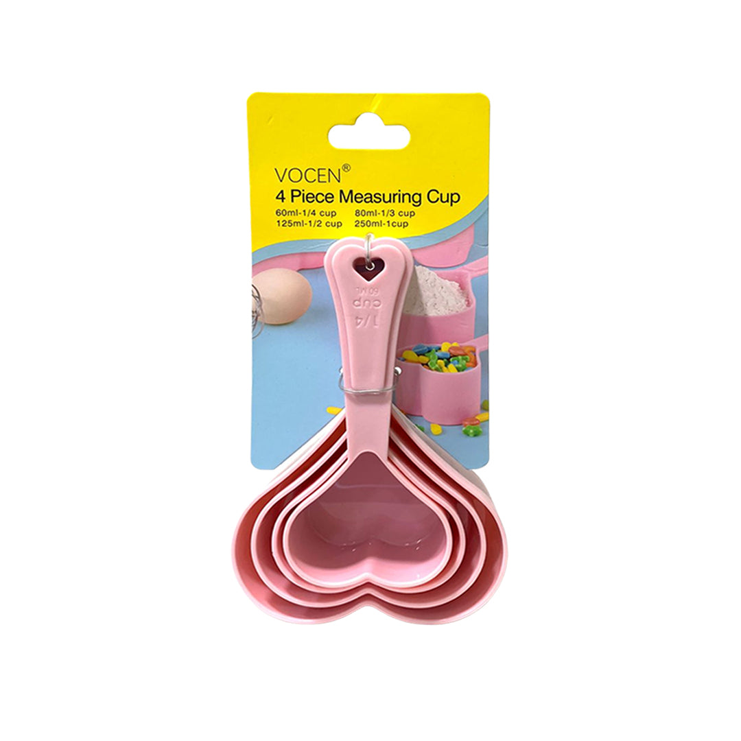 Set Tazas Medidoras Corazón x4und