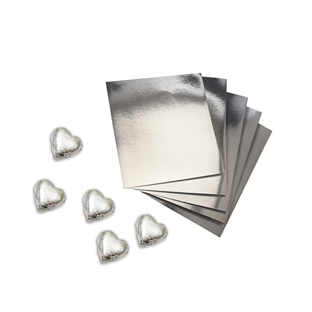 Papel Metalizado 8x8cm x100und