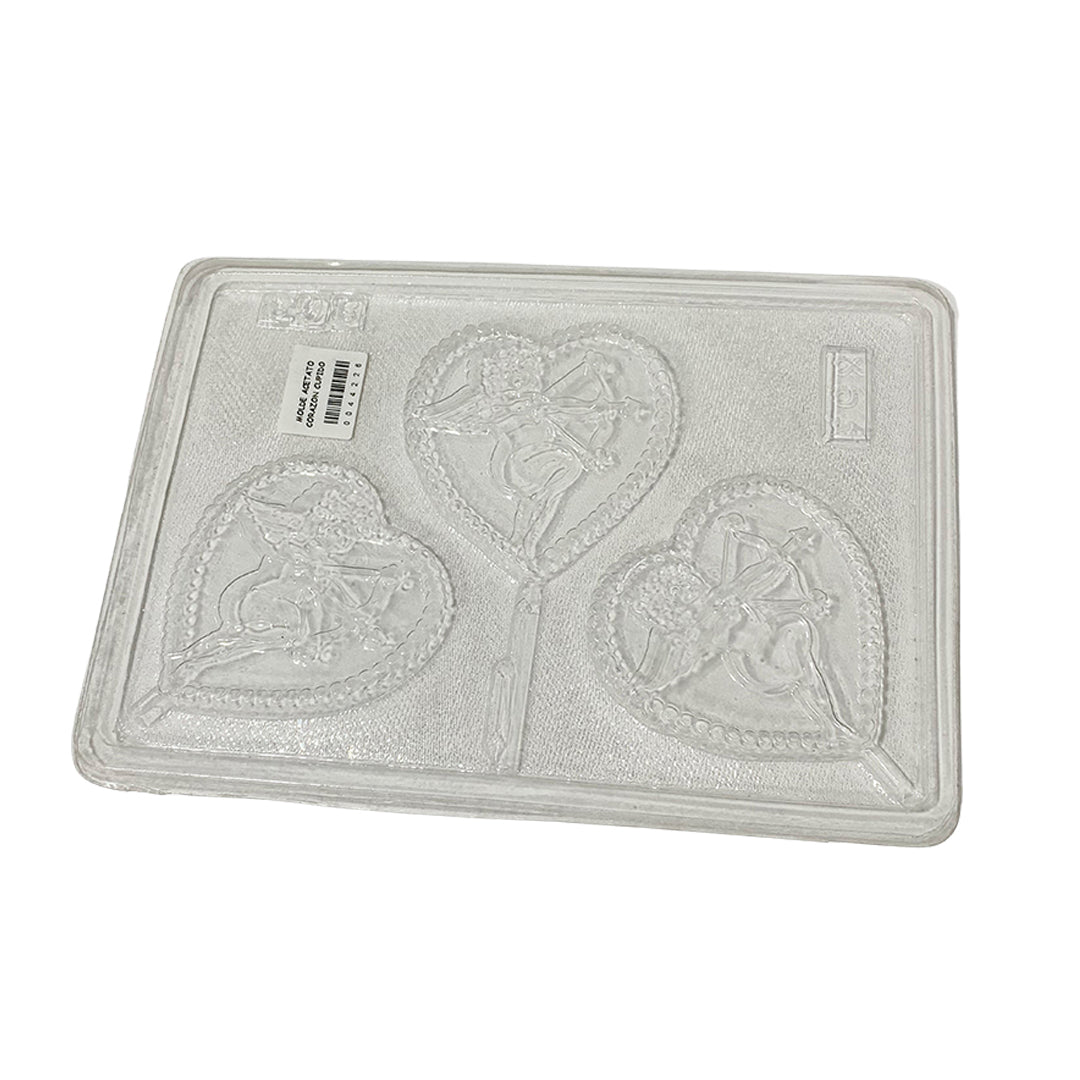 Molde de Acetato Corazón Cupido x3cav