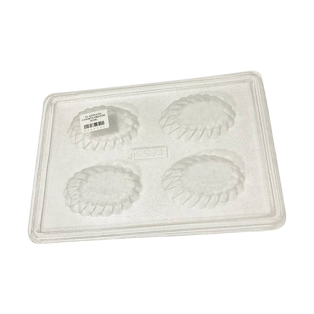 Molde de Acetato Canasta Grande x4cav