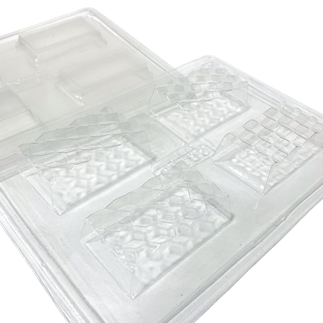 Molde de Acetato Barras Facetadas con Contramolde