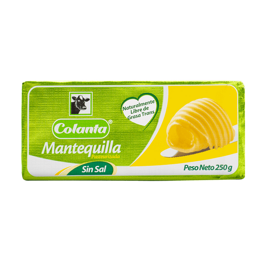 Mantequilla Colanta Sin Sal x250gr