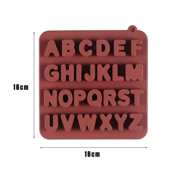Molde Silicona Abecedario 2.5cm