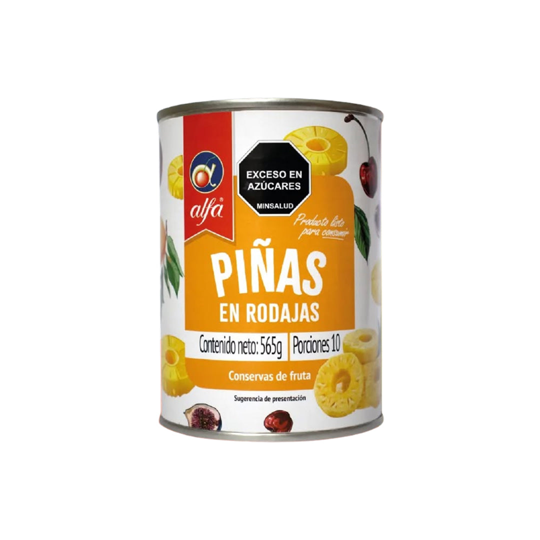 Piña En Rodajas Alfa X565Gr