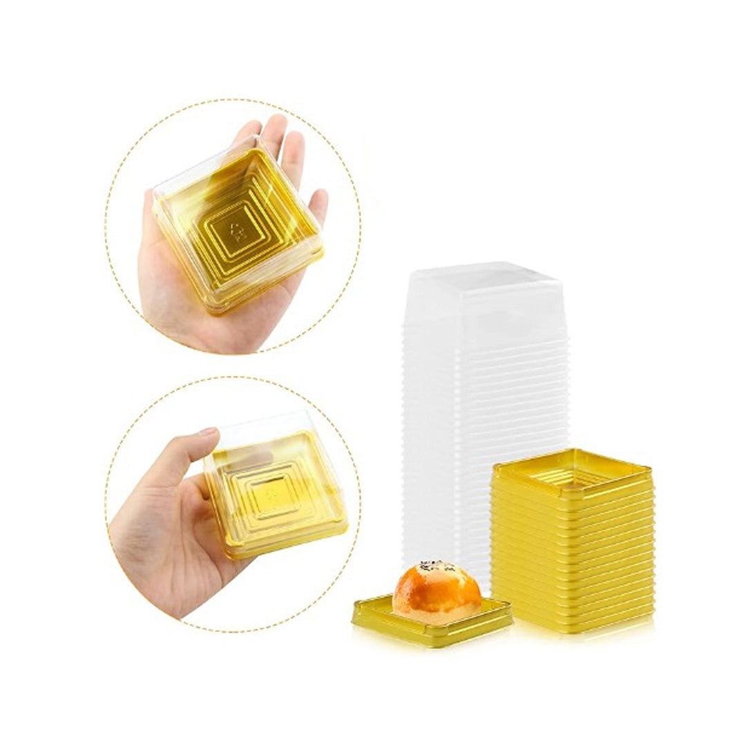 Mini Domo Dorado Cuadrado 7x7x4.5cm x1und