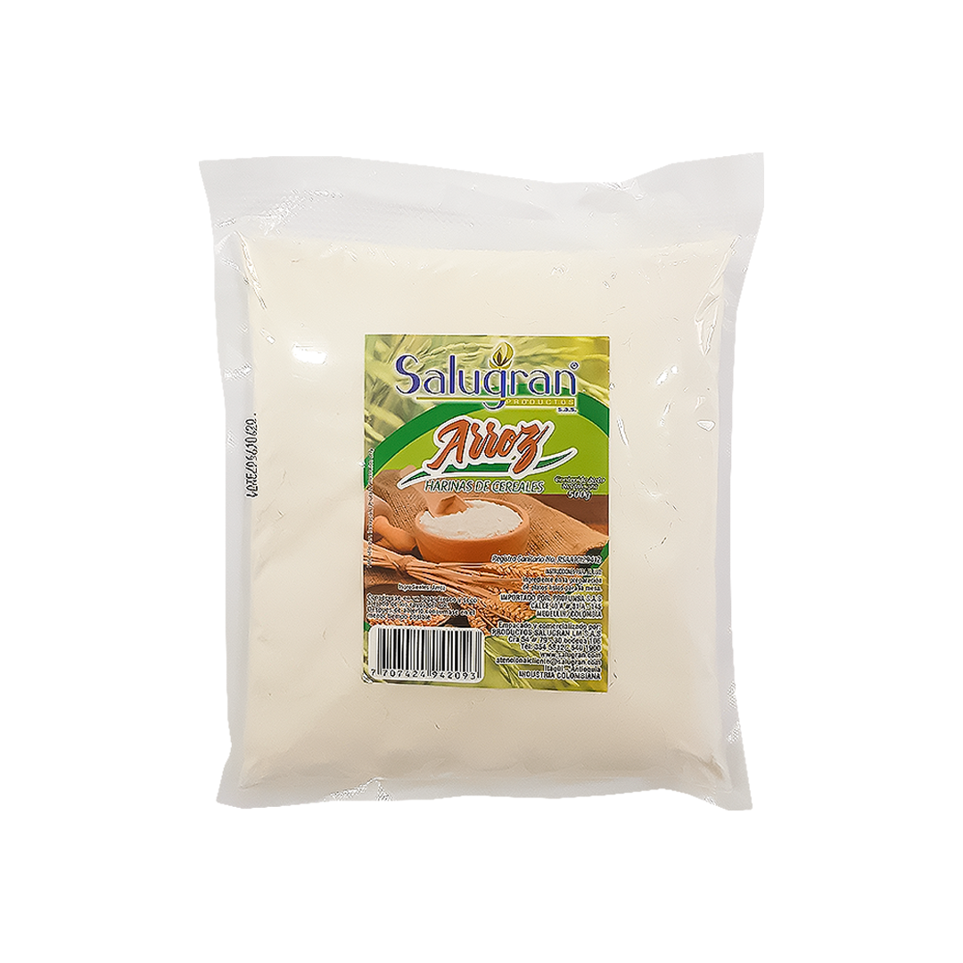 Harina de Arroz Natural Salugran x500gr