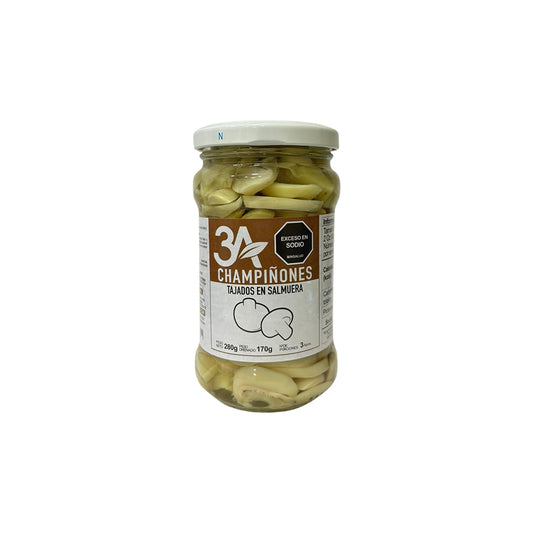 Champiñones Tajados 3A x280gr