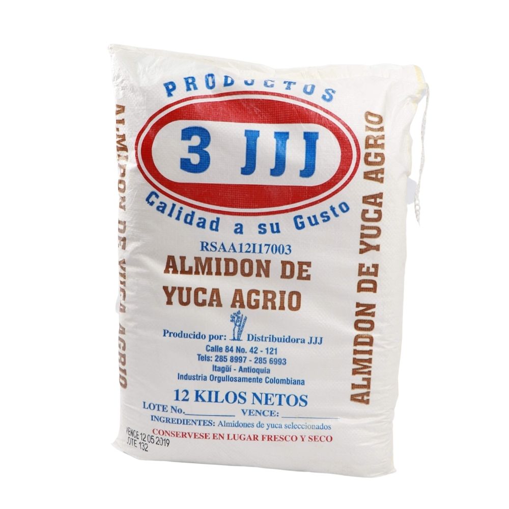 Almidón de Yuca Agrio 3JJJ x12kg