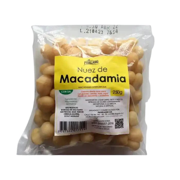 Nuez de Macadamia Prodelagro x250gr