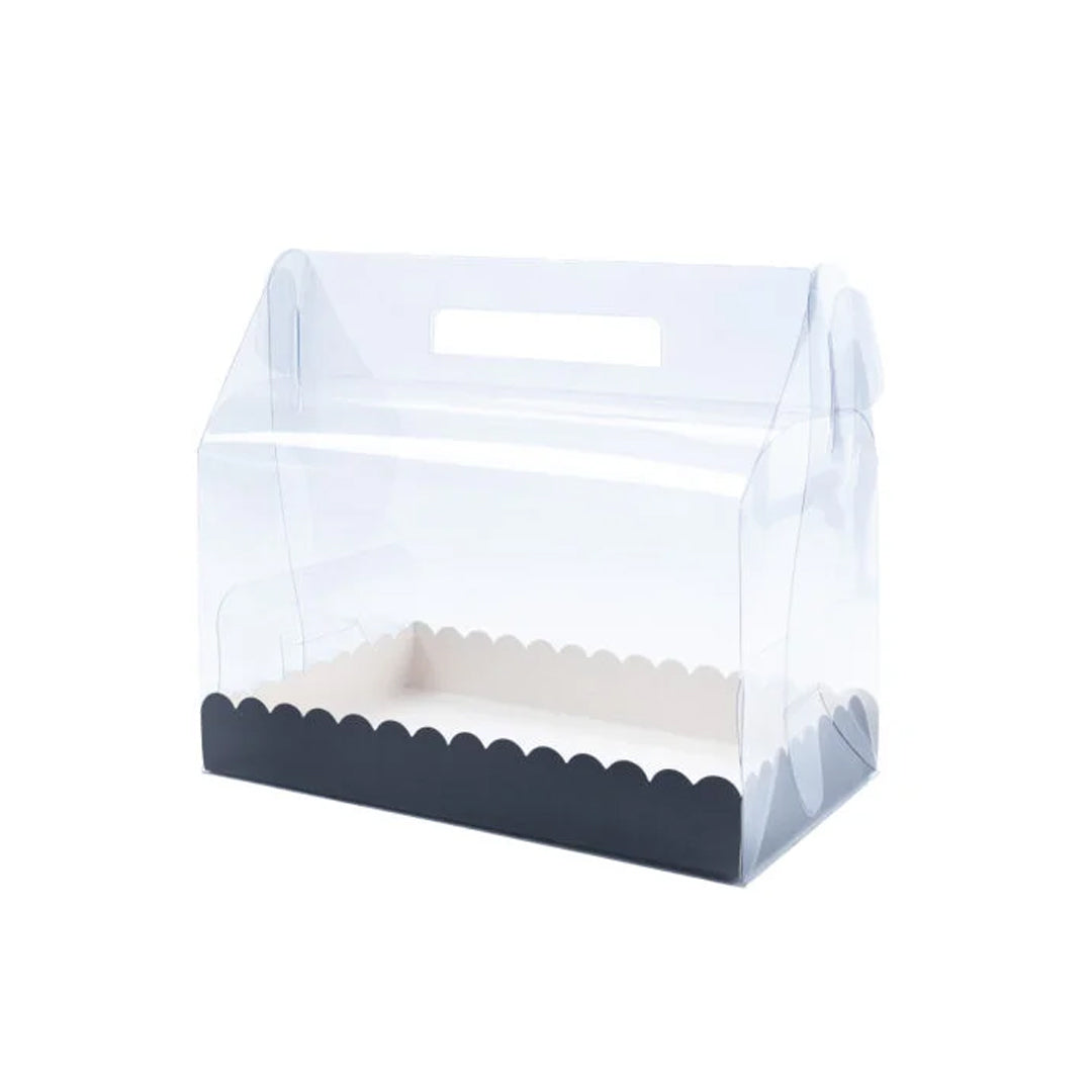 Caja Acetato Maletín Base Negra (25x15x14cm) x1und