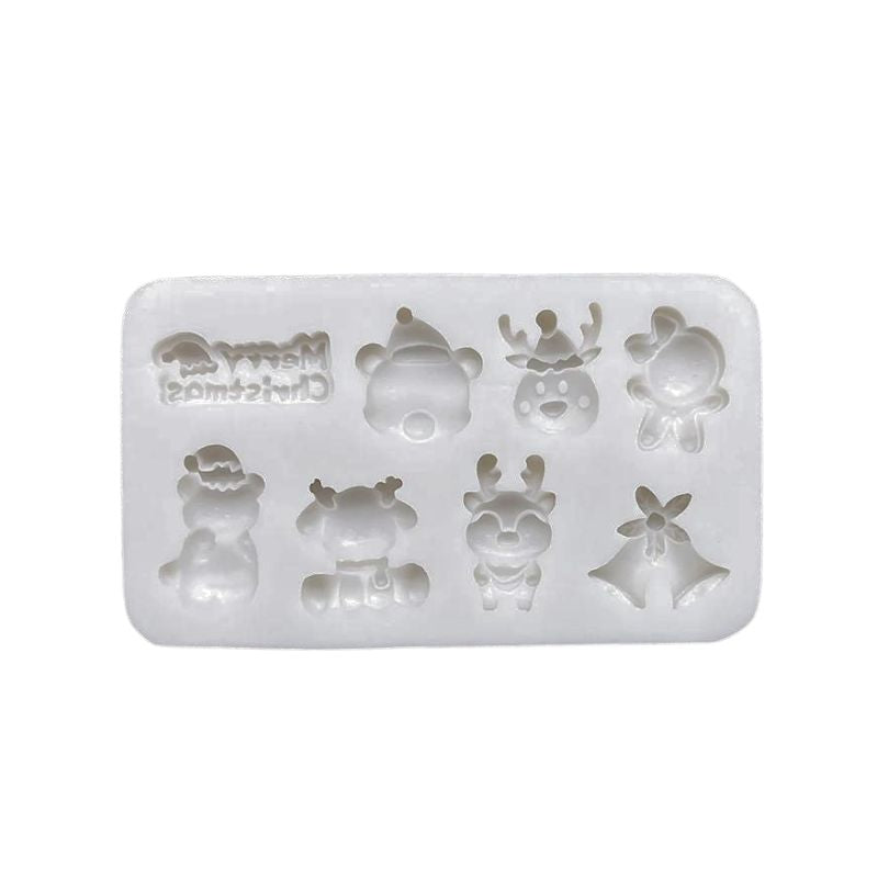 Molde Silicona Navidad Tierna x8cav