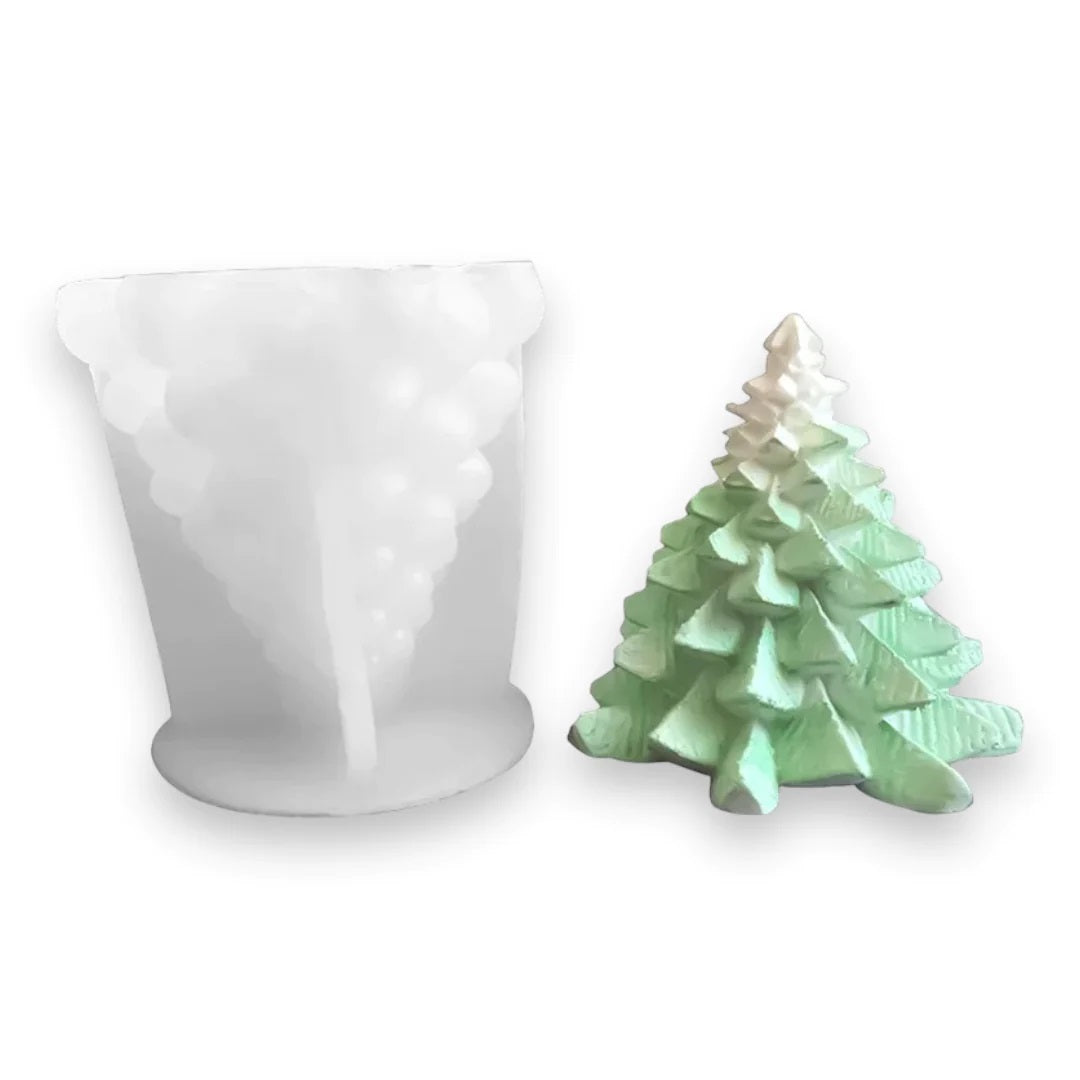 Molde Silicona Vela Árbol de Navidad