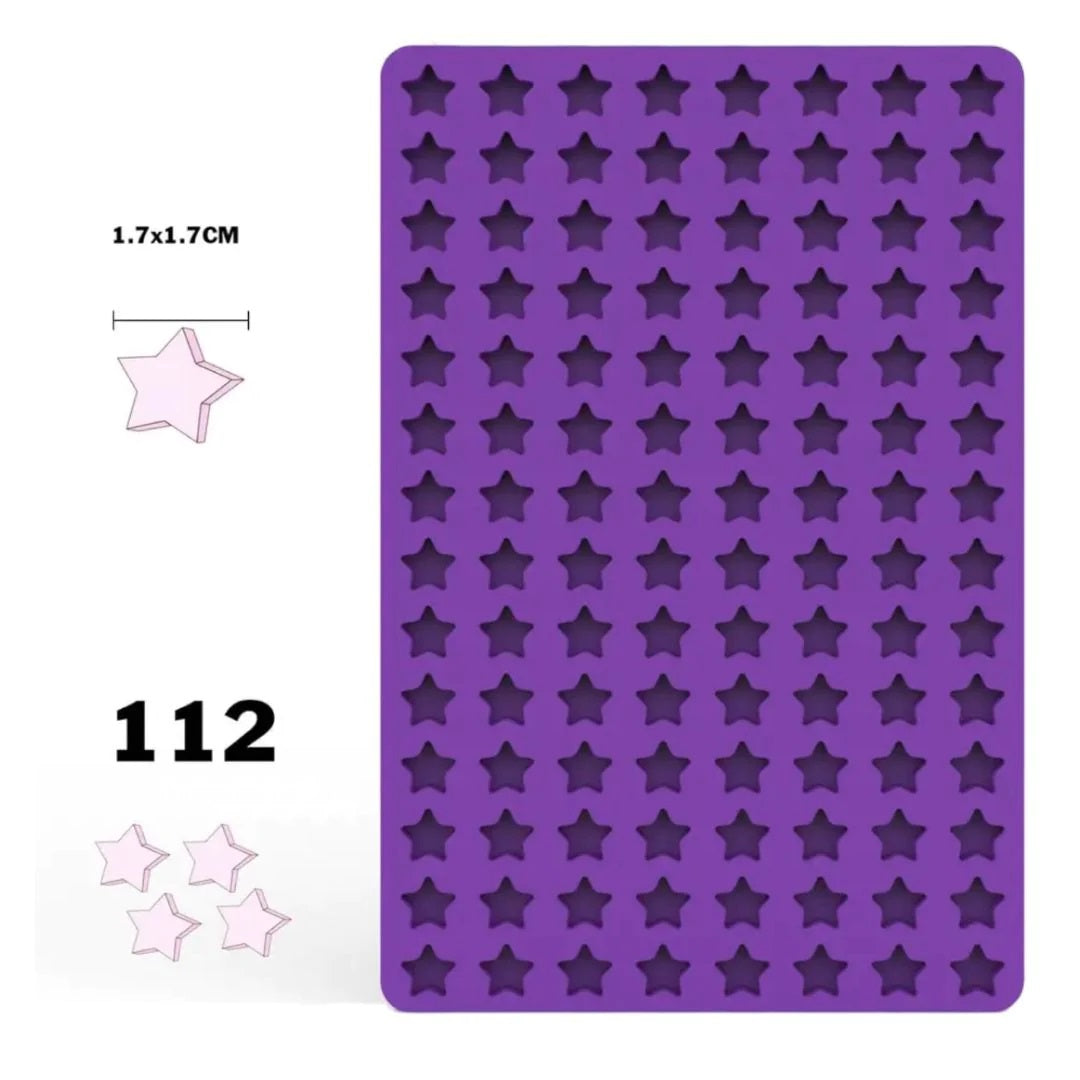 Molde Silicona Mini Estrellas x112cav
