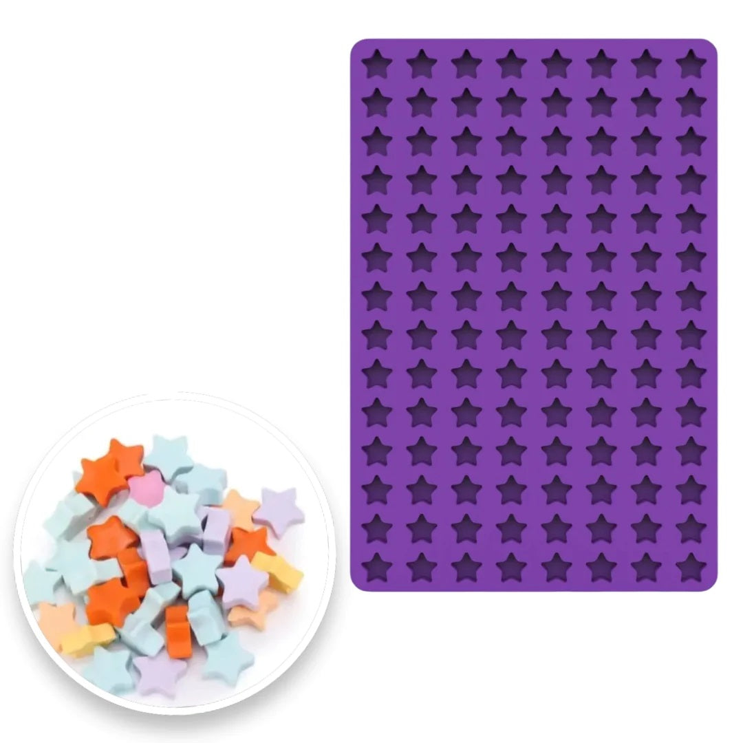 Molde Silicona Mini Estrellas x112cav