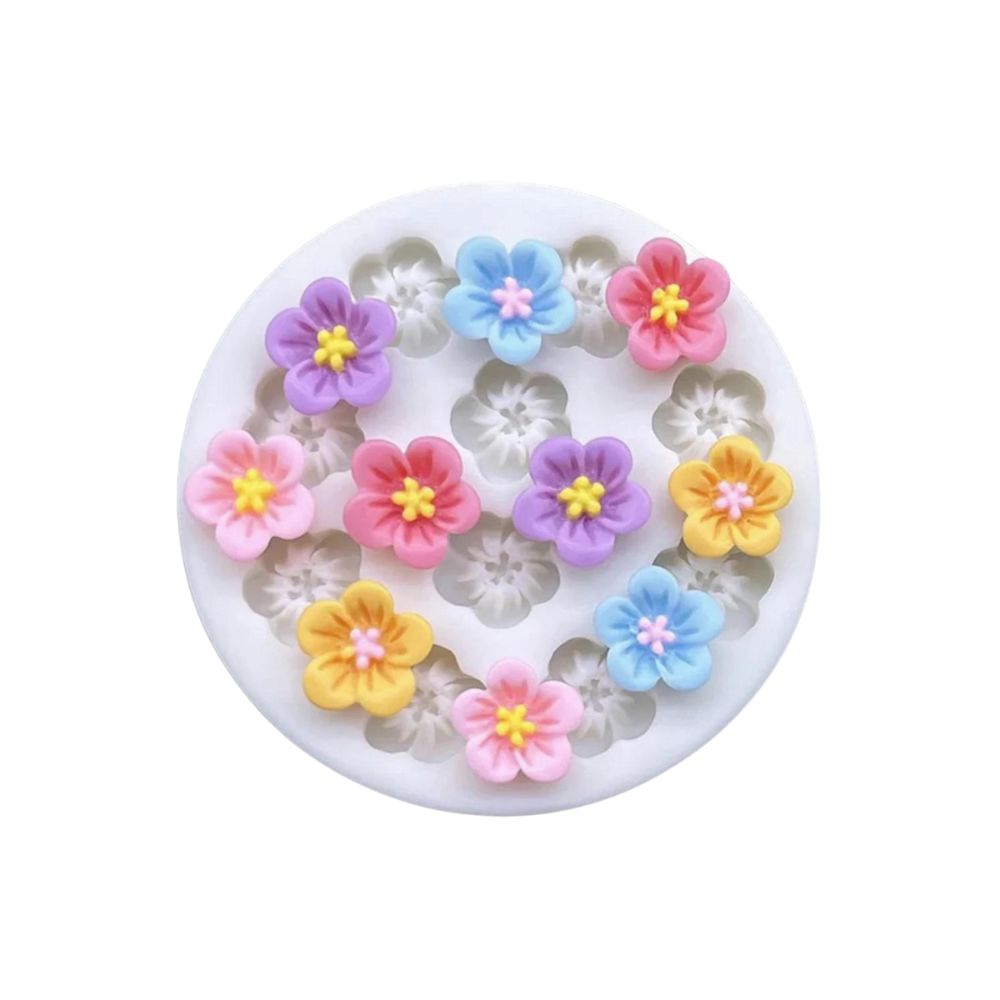 Molde Silicona Flores Mini x10cav