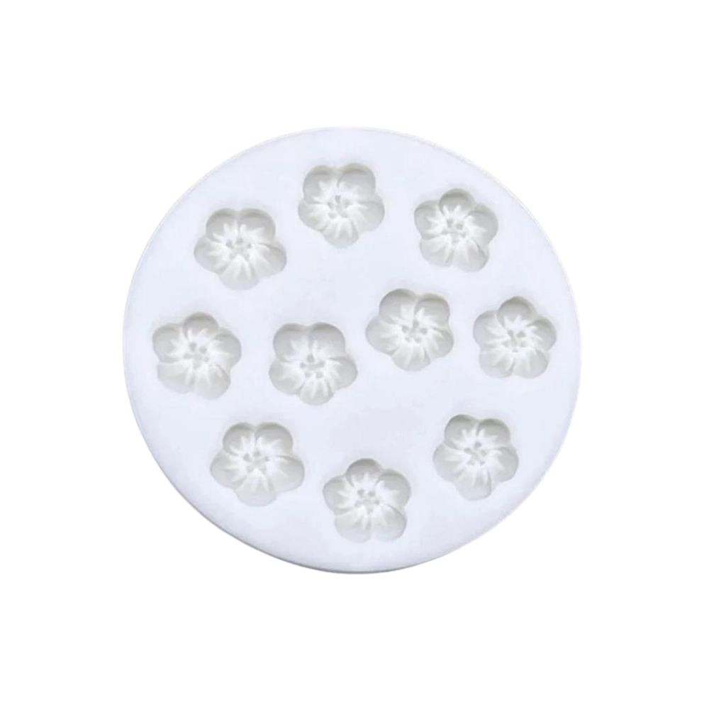 Molde Silicona Flores Mini x10cav