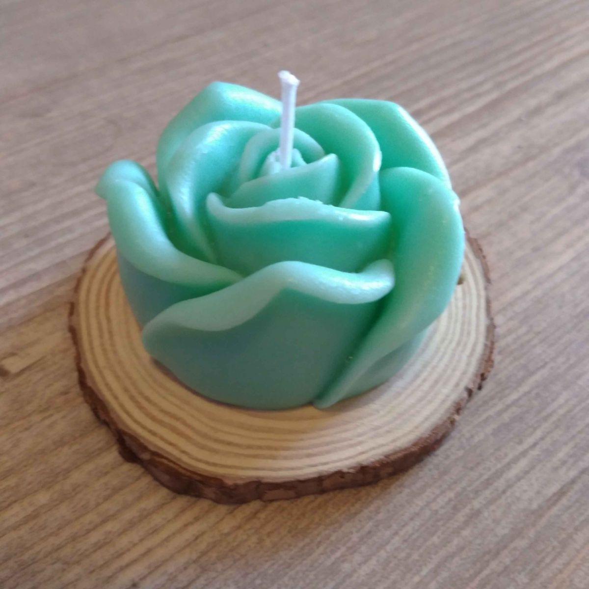 Molde Silicona Vela Rosa 3D Cerrada