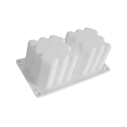 Molde Silicona Vela Burbuja Corazón x2cav