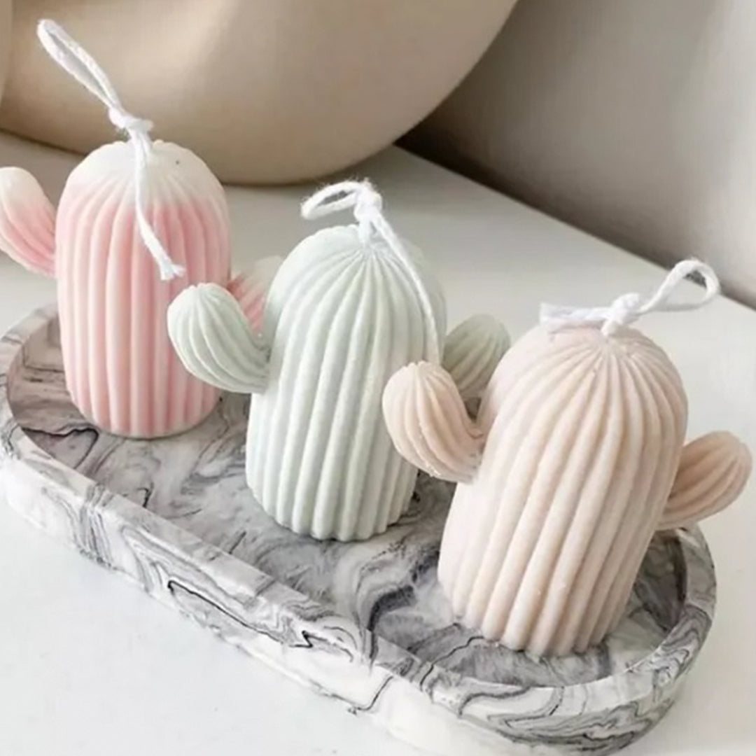 Molde Silicona Vela Cactus 3D