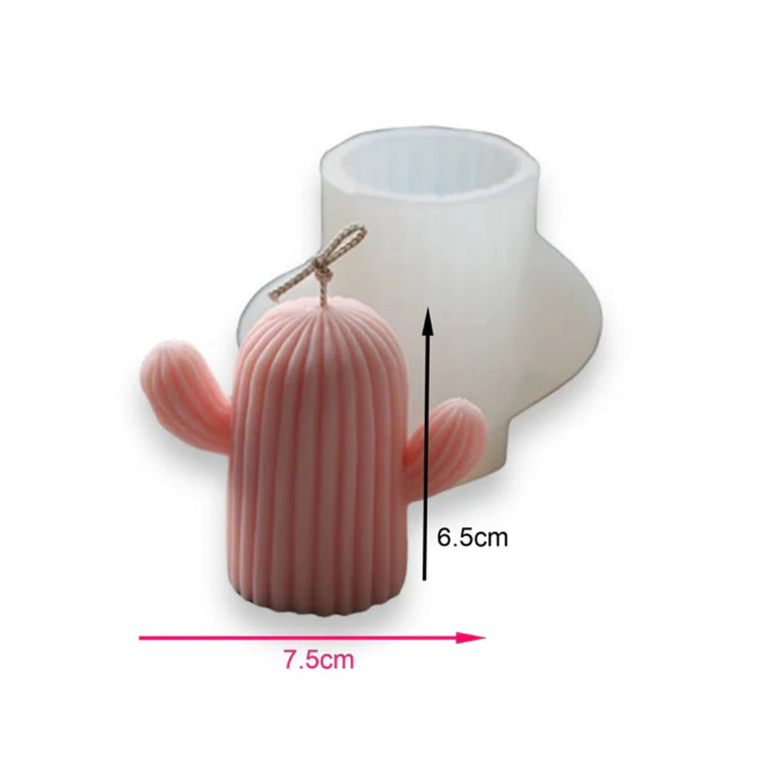 Molde Silicona Vela Cactus 3D