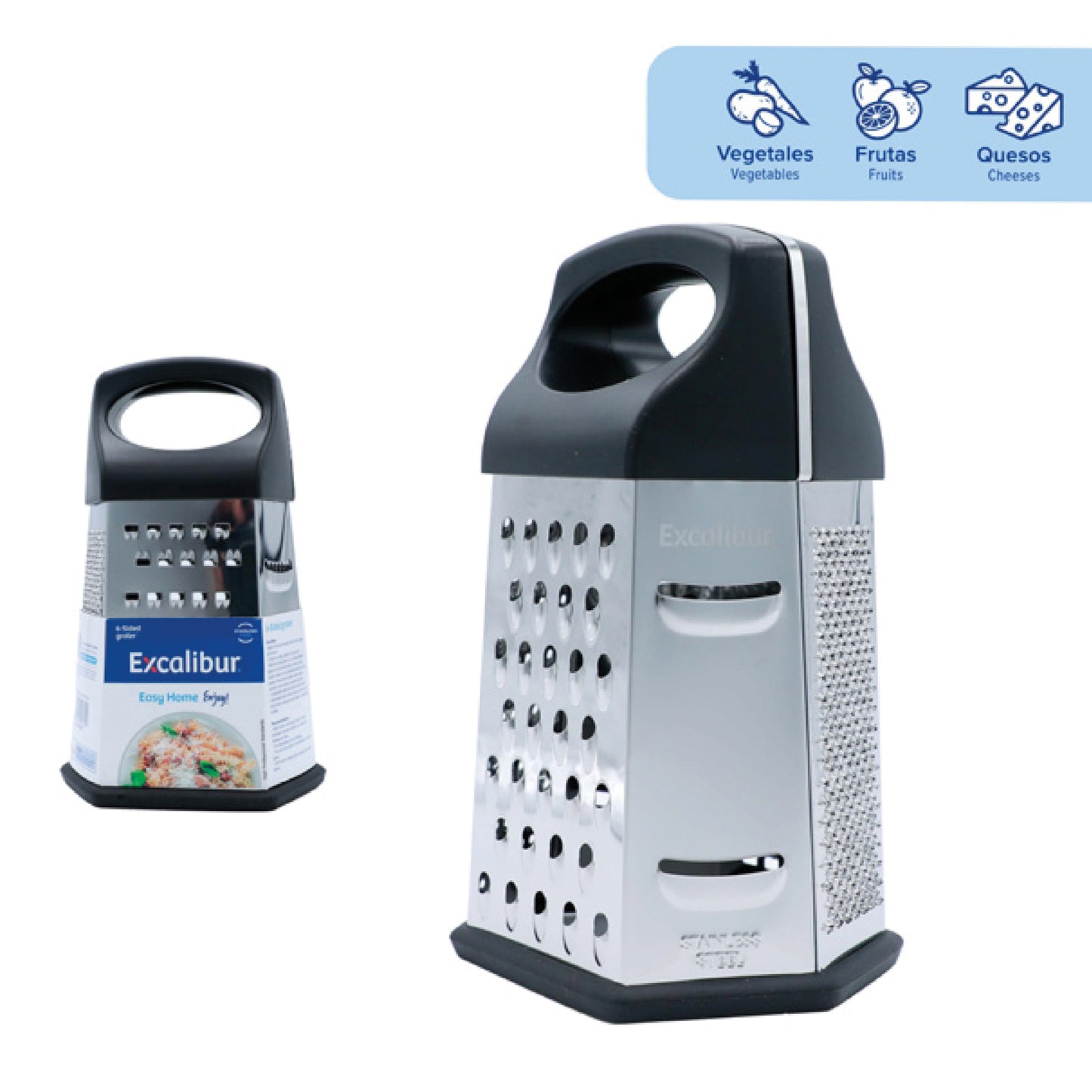 Rallador 6 Caras Excalibur