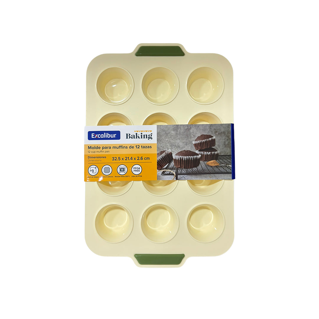Molde Silicona Cupcakes Excalibur x12cav
