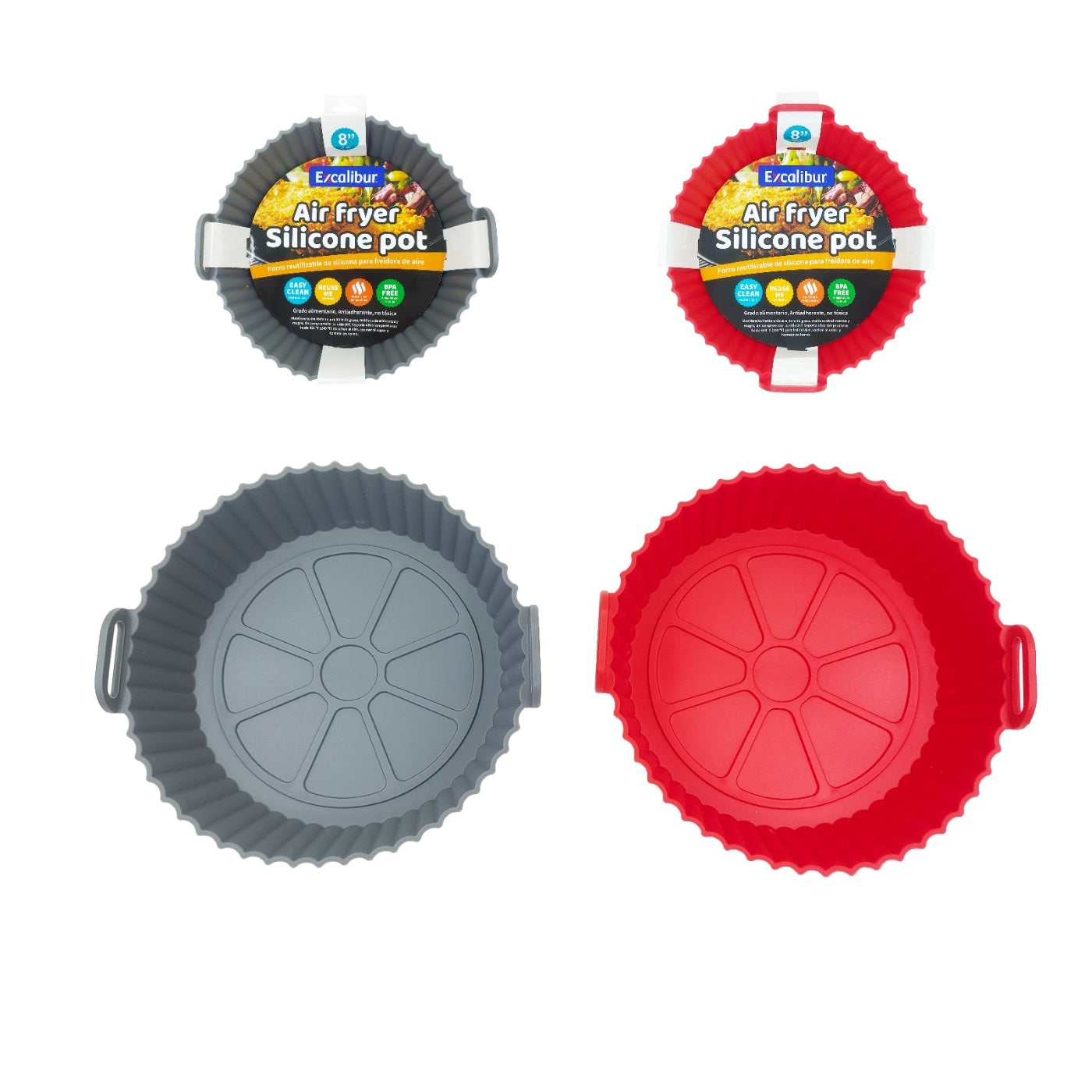 Molde Silicona Airfryer 8" con Agarradera