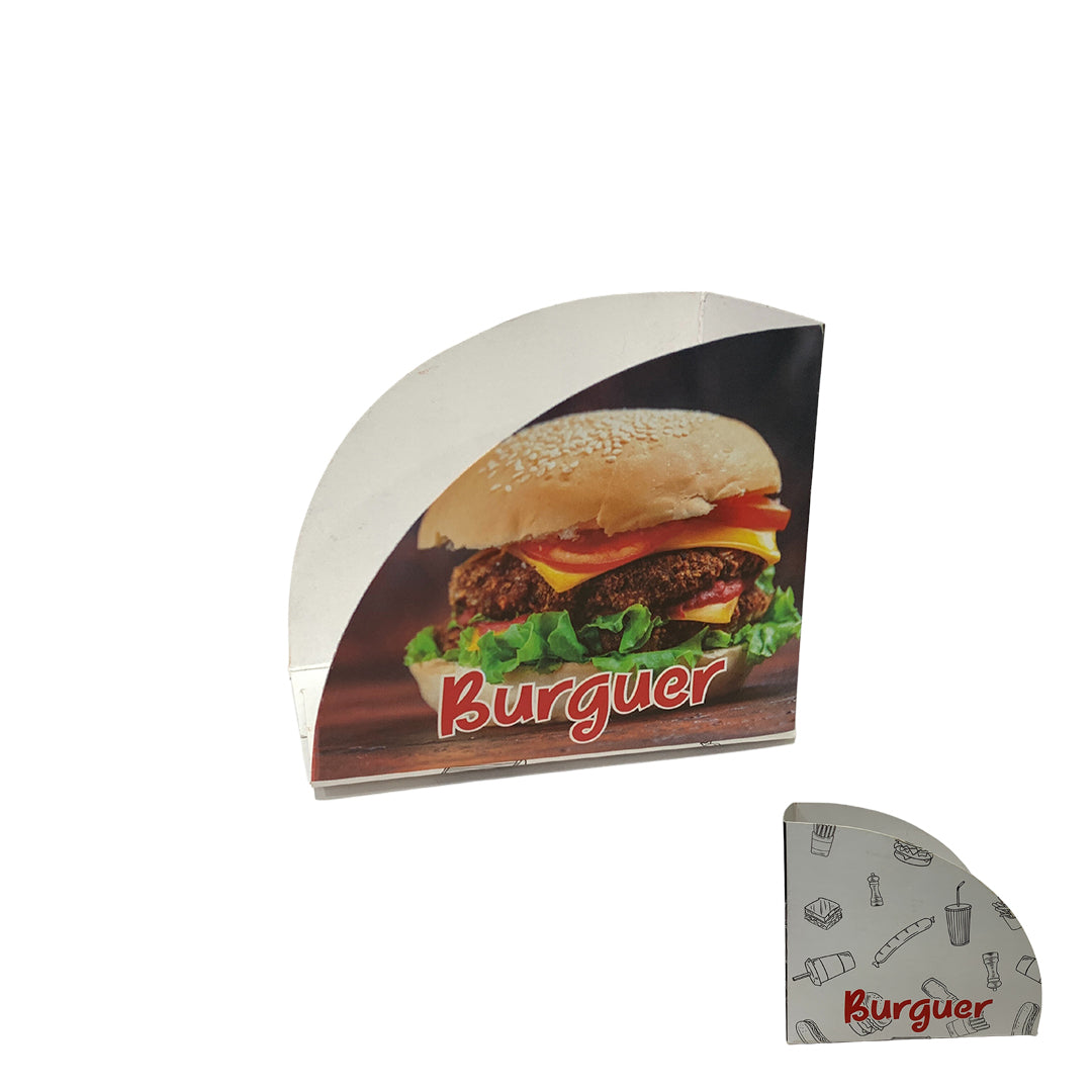 Porta Hamburguesa Estampado x50und