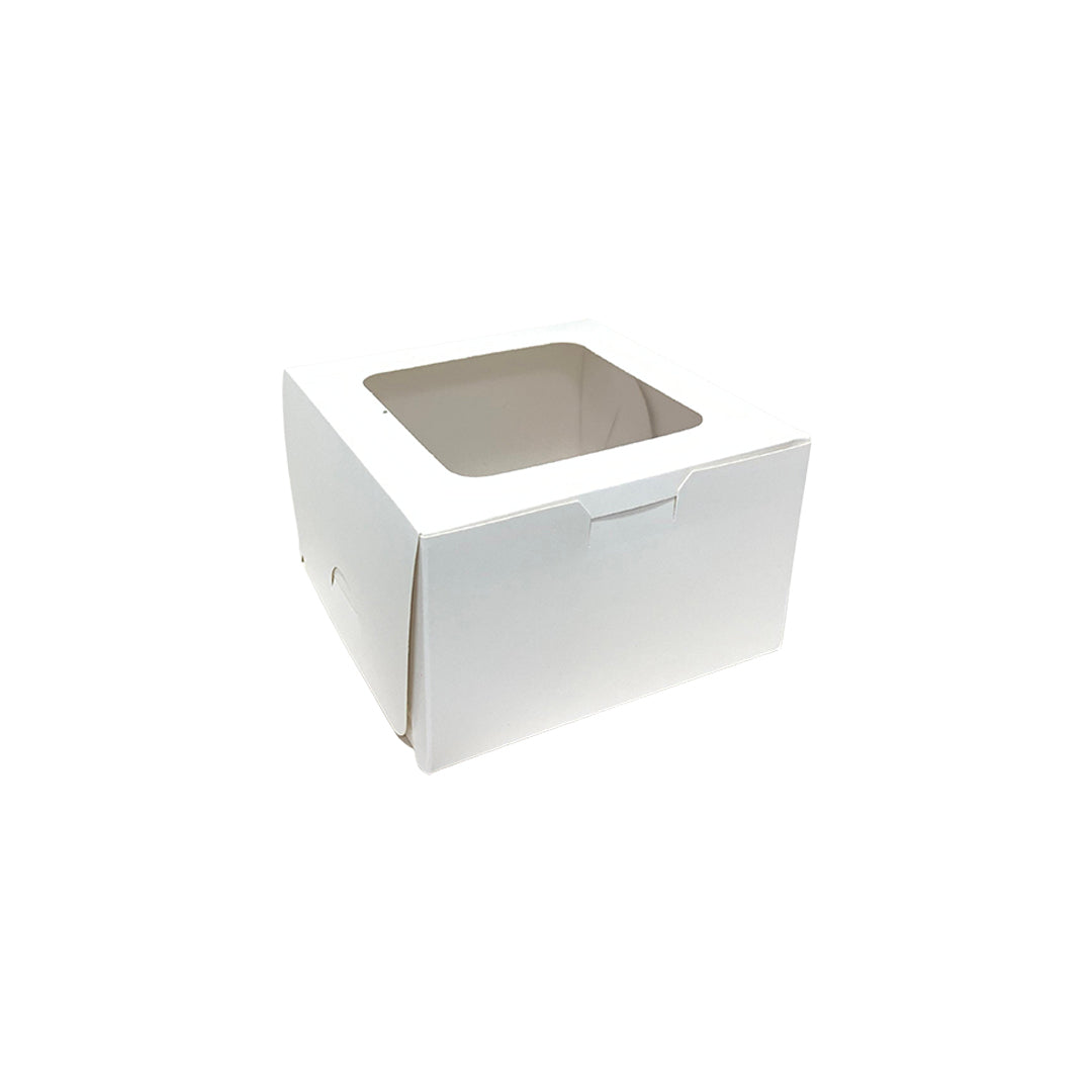 Caja Blanca con Ventana (13x13x8cm) x1und