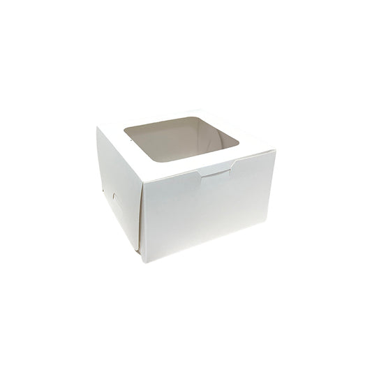 Caja Blanca con Ventana (13x13x8cm) x1und